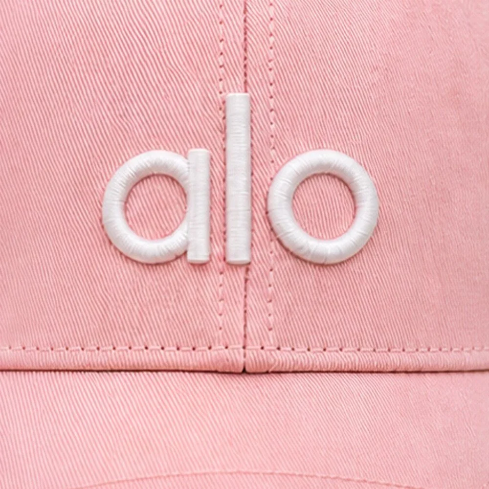 ALO Yoga Pink Pilates Baseball Cap Hat Logo